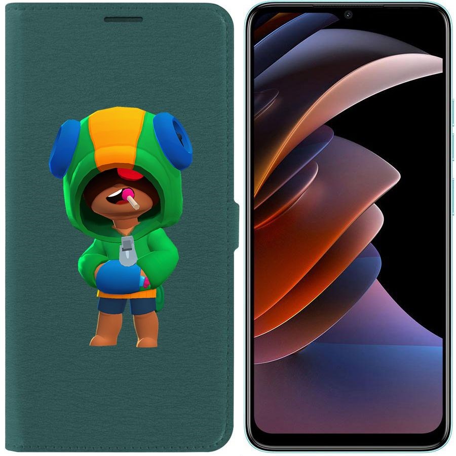 

Чехол-книжка Eco Book для Tecno Spark Go 2023 Brawl Stars-Леон