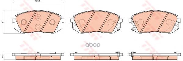 

Тормозные колодки TRW/Lucas дисковые для Hyundai i40 1.6 GDI 12-, i40 CW GDB3530