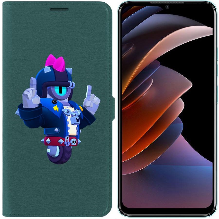 

Чехол-книжка Eco Book для Tecno Spark Go 2023 Brawl Stars-Дикий Сту