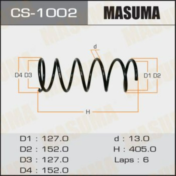 

Пружина передняя Toyota Caldina/Carina E/Corona 92>97 JD JJS1146