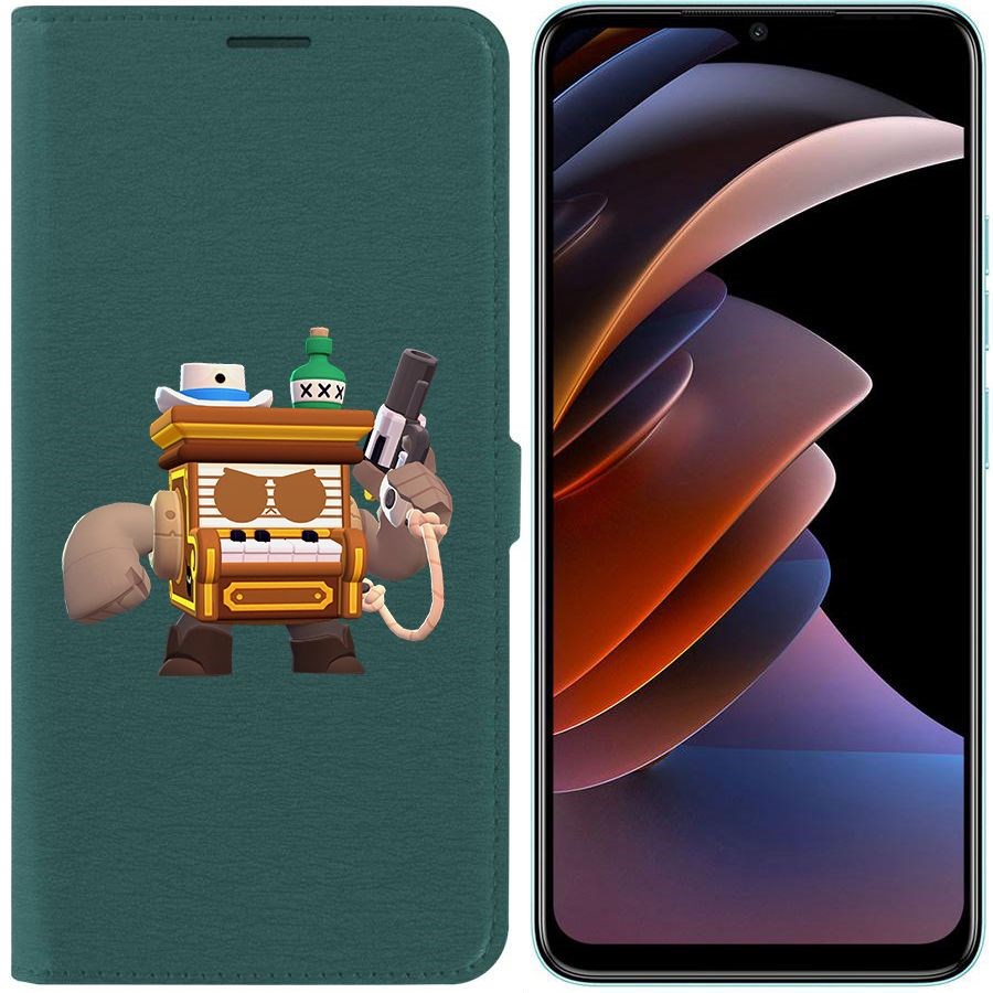 

Чехол-книжка Eco Book для Tecno Spark Go 2023 Brawl Stars-8-Бит из салуна