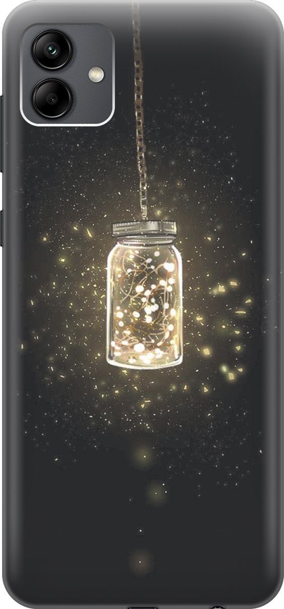 

Чехол на Samsung Galaxy A04 "Ночной светильник", Желтый;черный, 158424