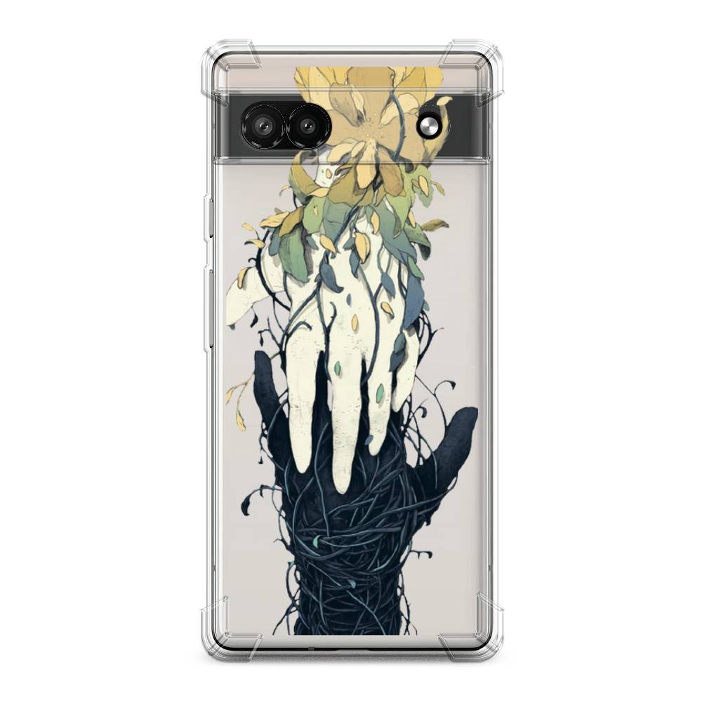 

Чехол Awog на Google Pixel 6A "Сплетения рук", Зеленый, 271151-1