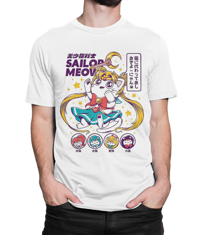 

Футболка мужская Dream Shirts Сейлор Мун Мяу 987355222 белая L, Белый, Сейлор Мун Мяу 987355222