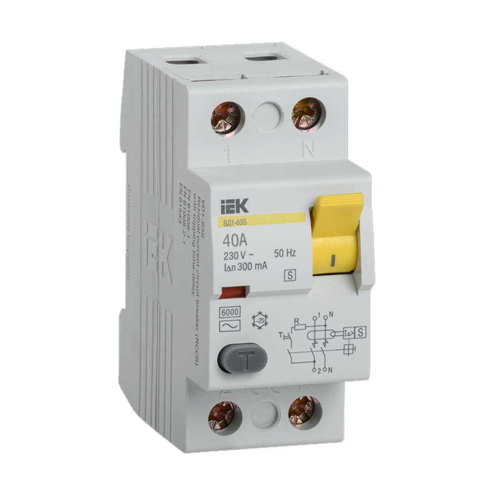 

IEK УЗО ВД1-63S 2Р 40А 300мА MDV12-2-040-300