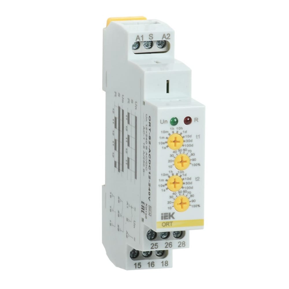 фото Iek реле циклическое ort. 2 конт. 12-240 в ac/dc ort-s2-acdc12-240v