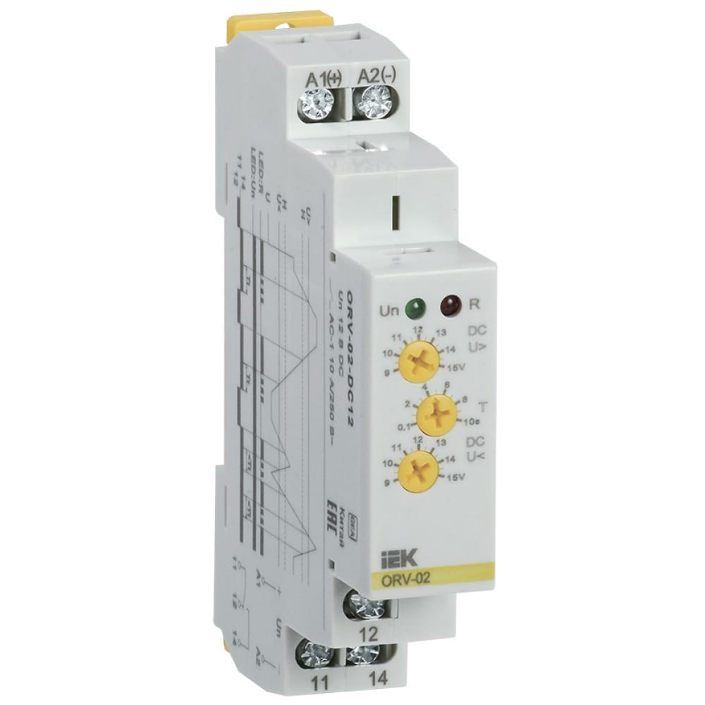 

IEK Реле повыш.напряжения ORV. 1ф 12 В DC ORV-02-DC12
