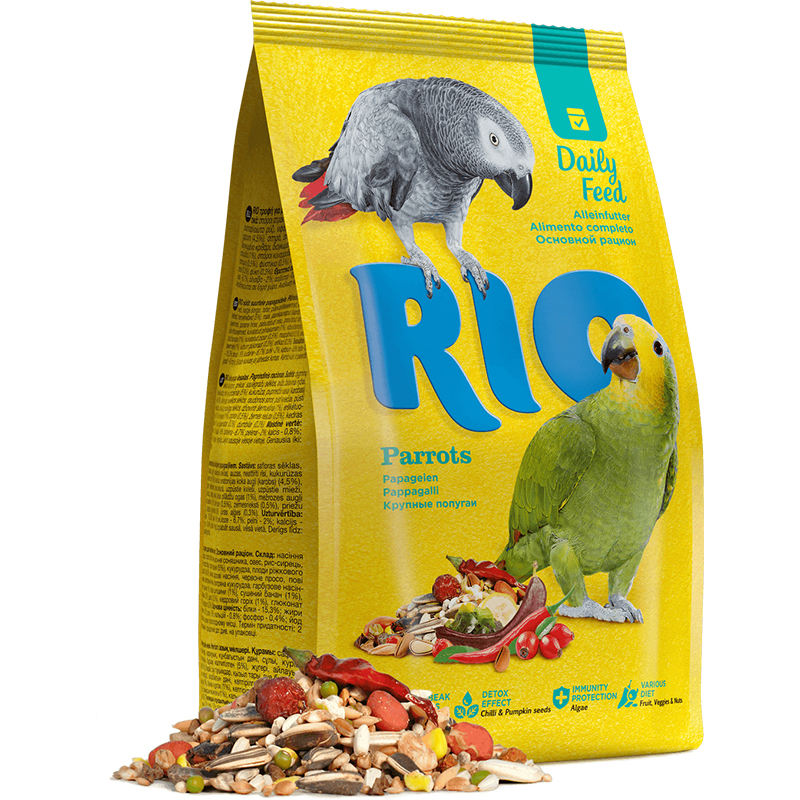 Сухой корм для крупных попугаев RIO, 10шт по 500г