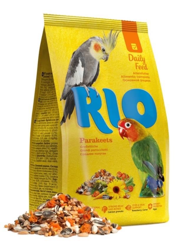 

Основной корм RIO для средних попугаев 10шт по 500г