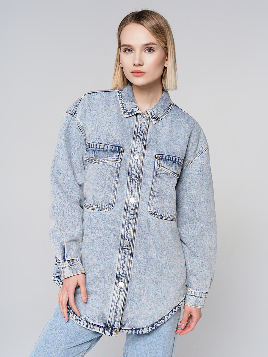 

Джинсовая куртка женская ТВОЕ A8956 голубая M, A8956