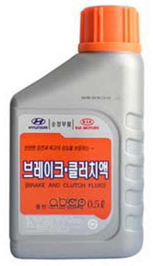 Жидкость Тормозная Hyundai/Kia Brake Fluid Dot3 0,5 Л 01100-00a00 Hyundai-KIA арт. 01100-0