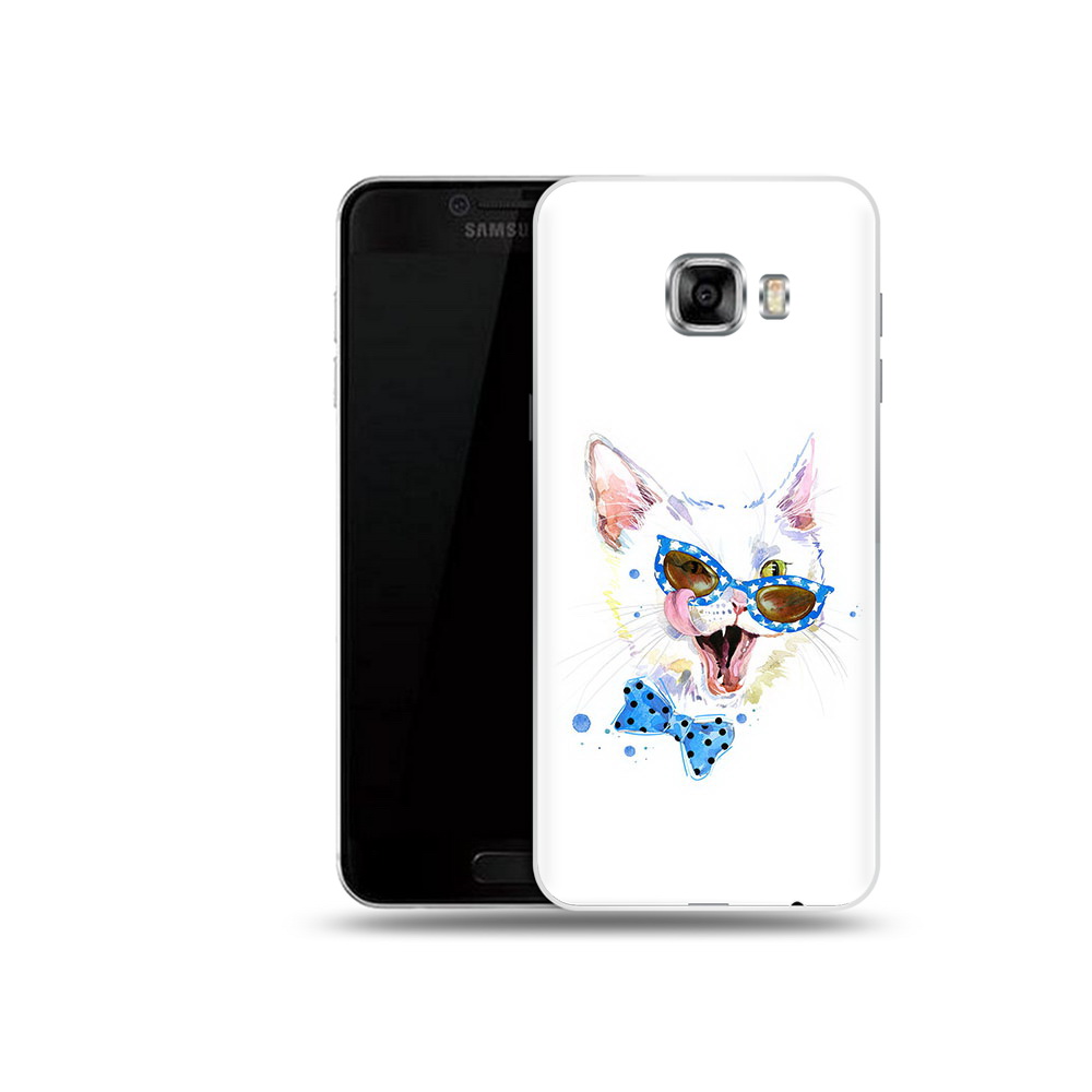 

Чехол MyPads Tocco для Samsung Galaxy C5 (2016) белый кот, Прозрачный, Tocco