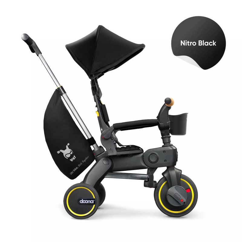 Складной трехколесный велосипед Doona Liki Trike S5 Nitro Black