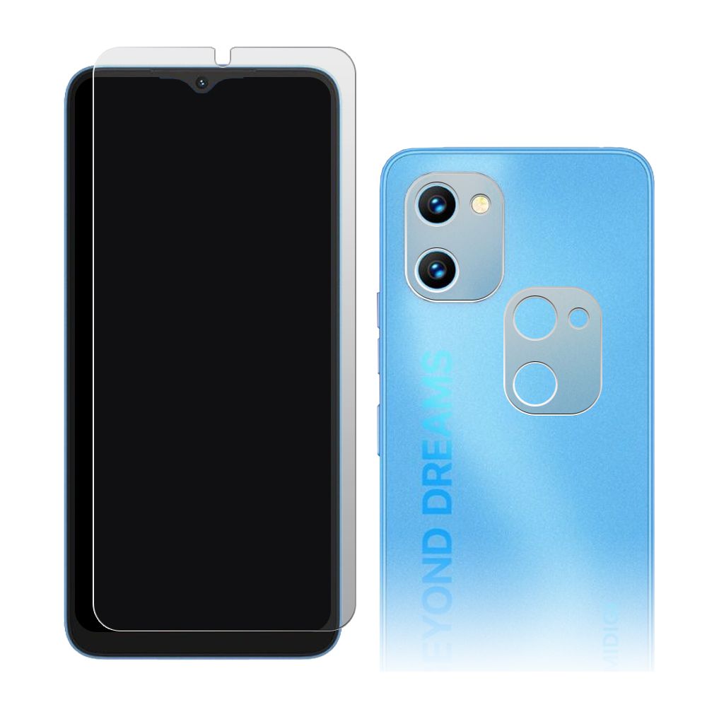 

Стекло защитное гибридное МАТОВОЕ для UMIDIGI G1 Galaxy + защита блока камер 2 шт