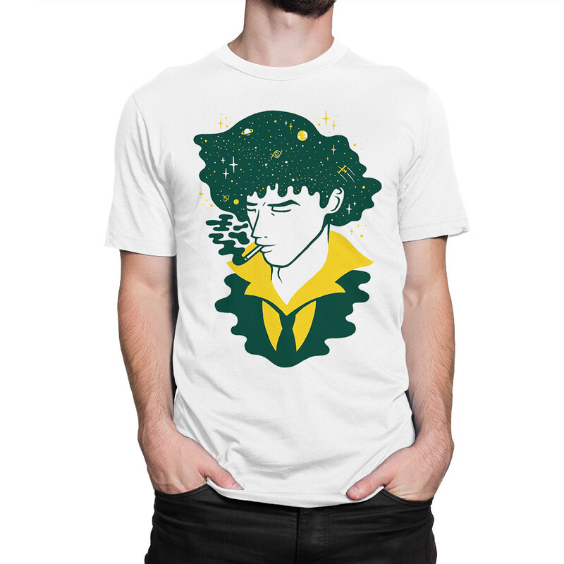 

Футболка мужская Dream Shirts Ковбой Бибоп - Спайк Шпигель 976368222 белая S, Ковбой Бибоп - Спайк Шпигель 976368222