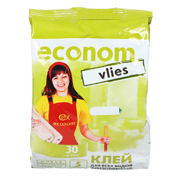 Клей для флизелиновых обоев, Econom, 250 г