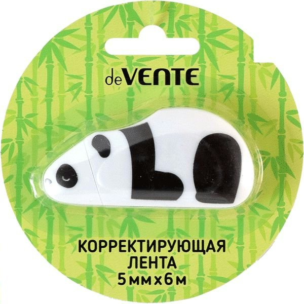 

Корректирующая лента deVente 5ммх6м Panda белый непрозрачный, Черный;белый, 1831558