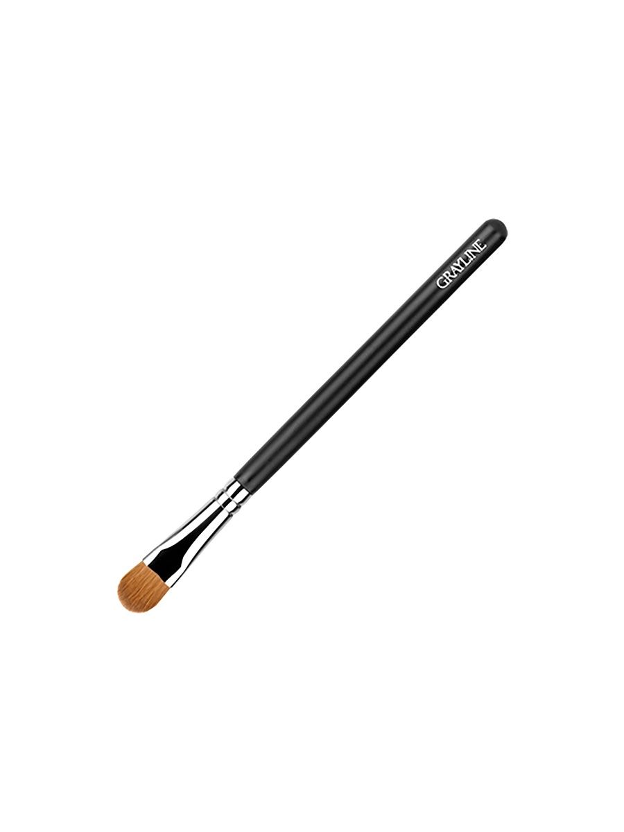 Кисть макияжная для теней плоская Irisk натуральный ворс GRAYLINE ВВ50-07 posh кисть язычок плоская для для нанесения и смешивания теней ворс таклон bamboo 8811