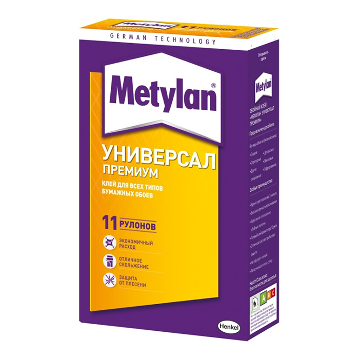 Клей для всех видов обоев, Metylan, 250 г, 586526