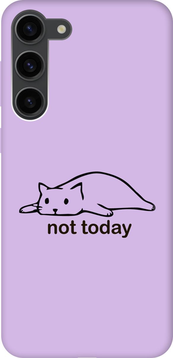 

Чехол на Samsung Galaxy S23+ "Not Today" сиреневый, Фиолетовый;черный, 158411