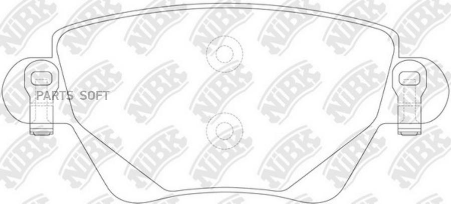 

Комплект тормозных колодок NiBK PN0194