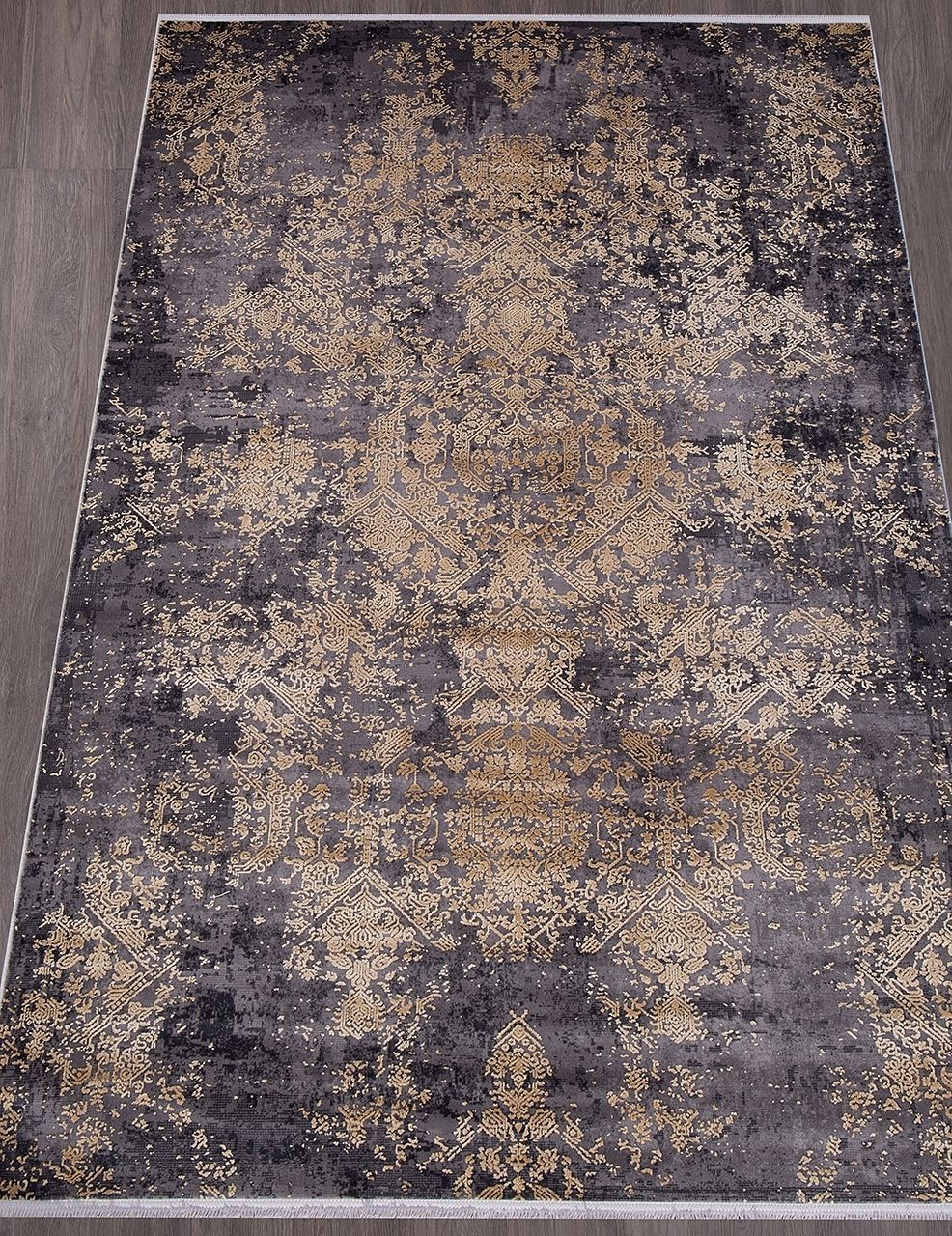 фото Ковер milano 20972a d.grey/l.yellow durkar