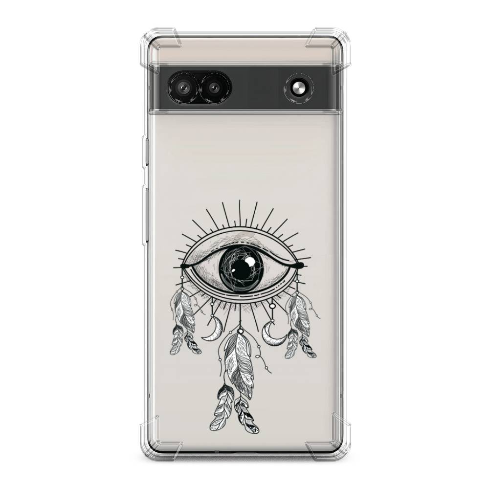 

Чехол Awog на Google Pixel 6A "Всевидящее око-ловец снов", Серый, 271151-1