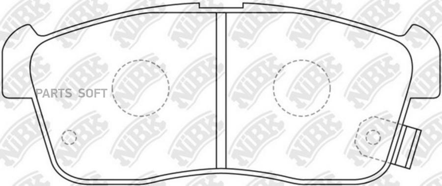 

Комплект тормозных колодок NiBK PN9443