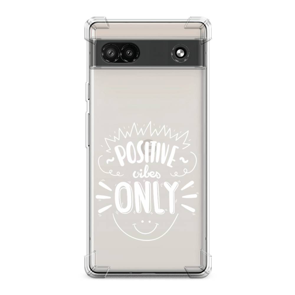 

Чехол Awog на Google Pixel 6A "Positive vibes only графика", Белый, 271151-1