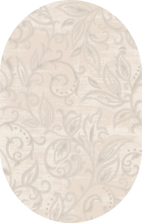 фото Ковер milana 0a096a beige-beige овал ozkaplan