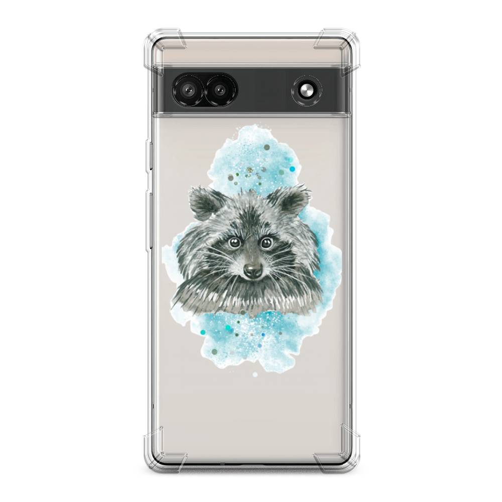

Чехол Awog на Google Pixel 6A "Енот в голубом облаке", Голубой, 271151-1