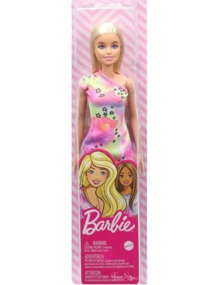

Куклы Barbie Mattel Блондинка в цветном платье GBK92/GVJ96, Barbie Кукла Блондинка в цветном платье GBK92/GVJ96