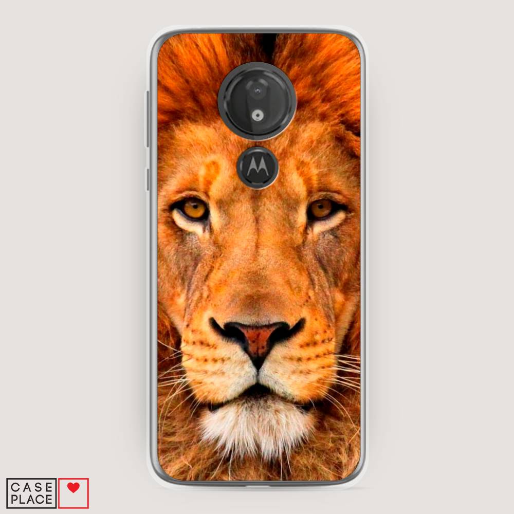 

Чехол на Motorola Moto G7 Power "Благородный лев", Оранжевый, 241350-1