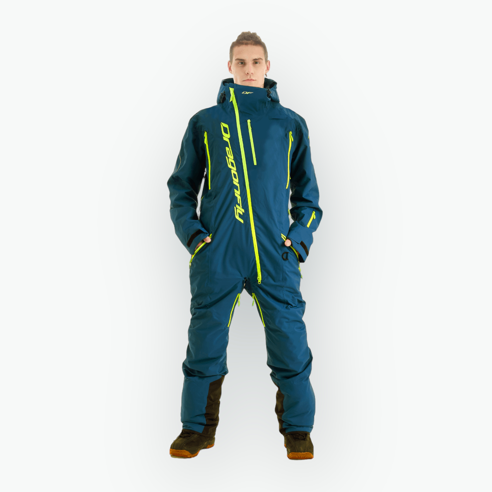 Комбинезон Dragonfly GRAVITY PREMIUM Man Dark Ocean-Light Green Kamchatka 2024, размер XXL