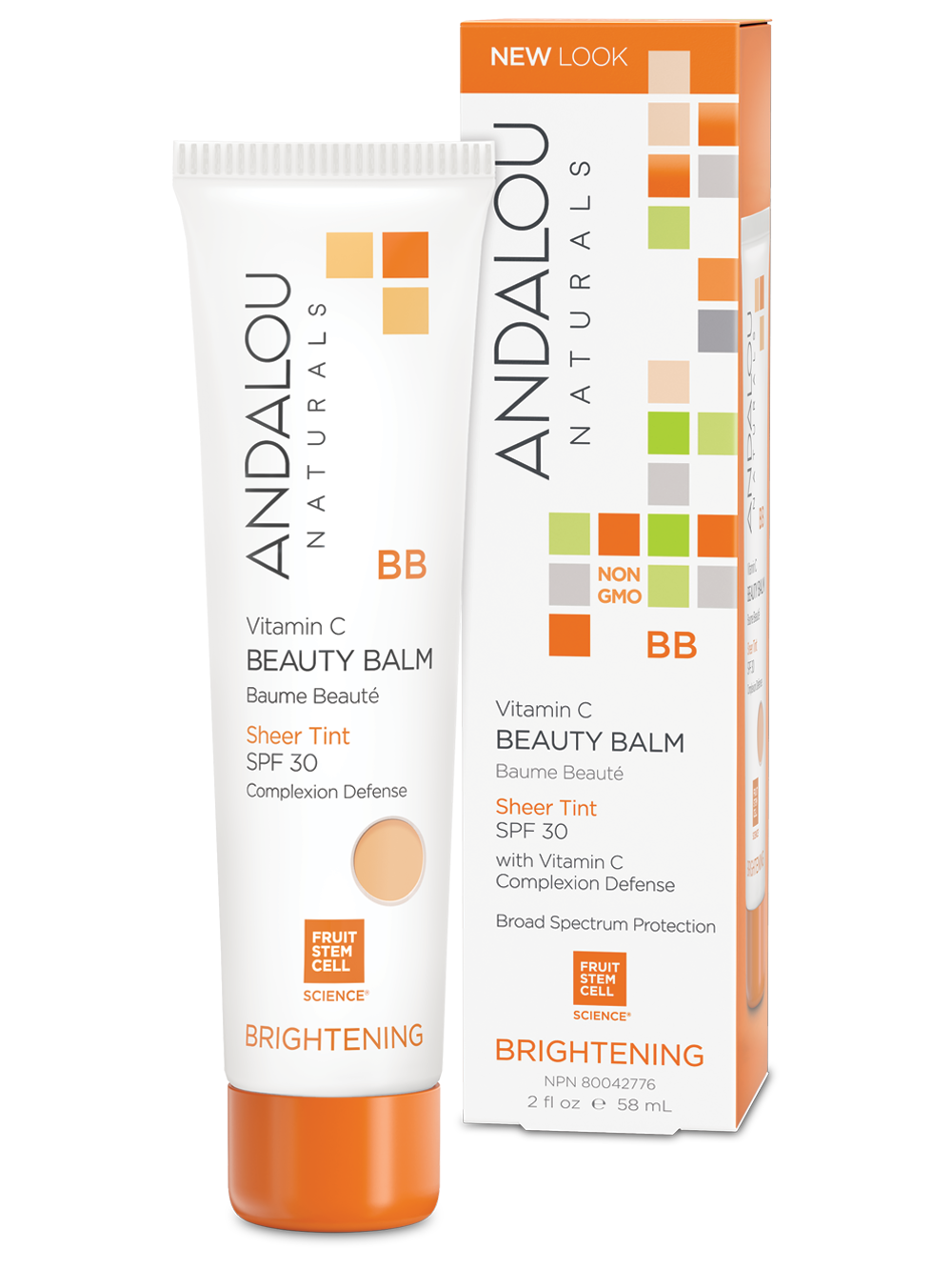 

ВВ крем-бальзам Andalou Naturals для лица с Витамином С, SPF 30