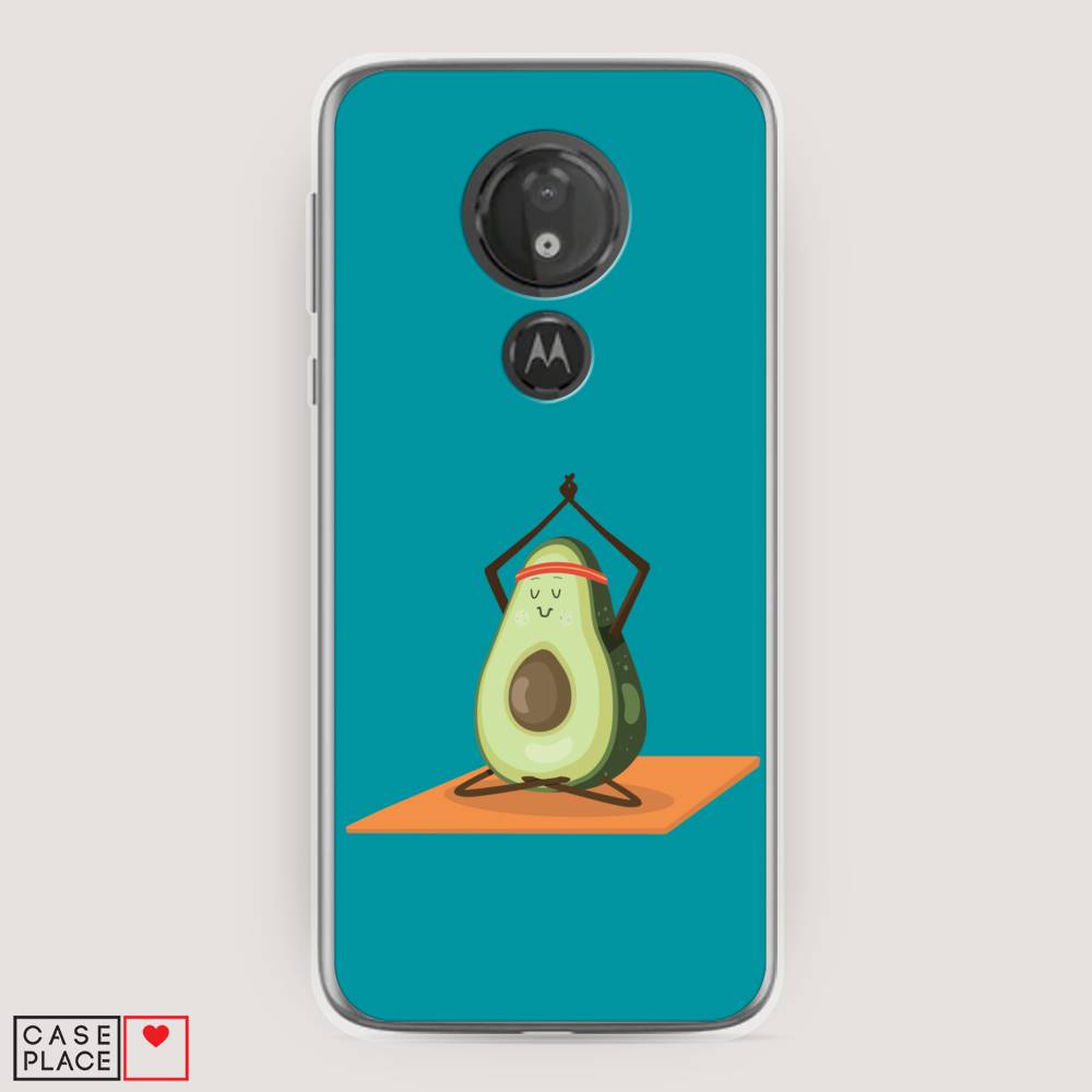 

Чехол на Motorola Moto G7 Power "Расслабься с авокадо", Голубой, 241350-6