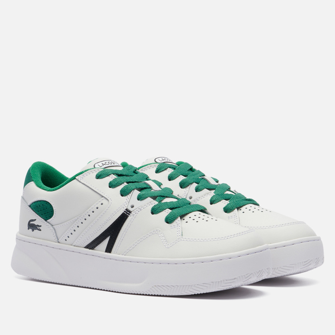 фото Кроссовки мужские lacoste l005 leather colour-pop белые 43 eu