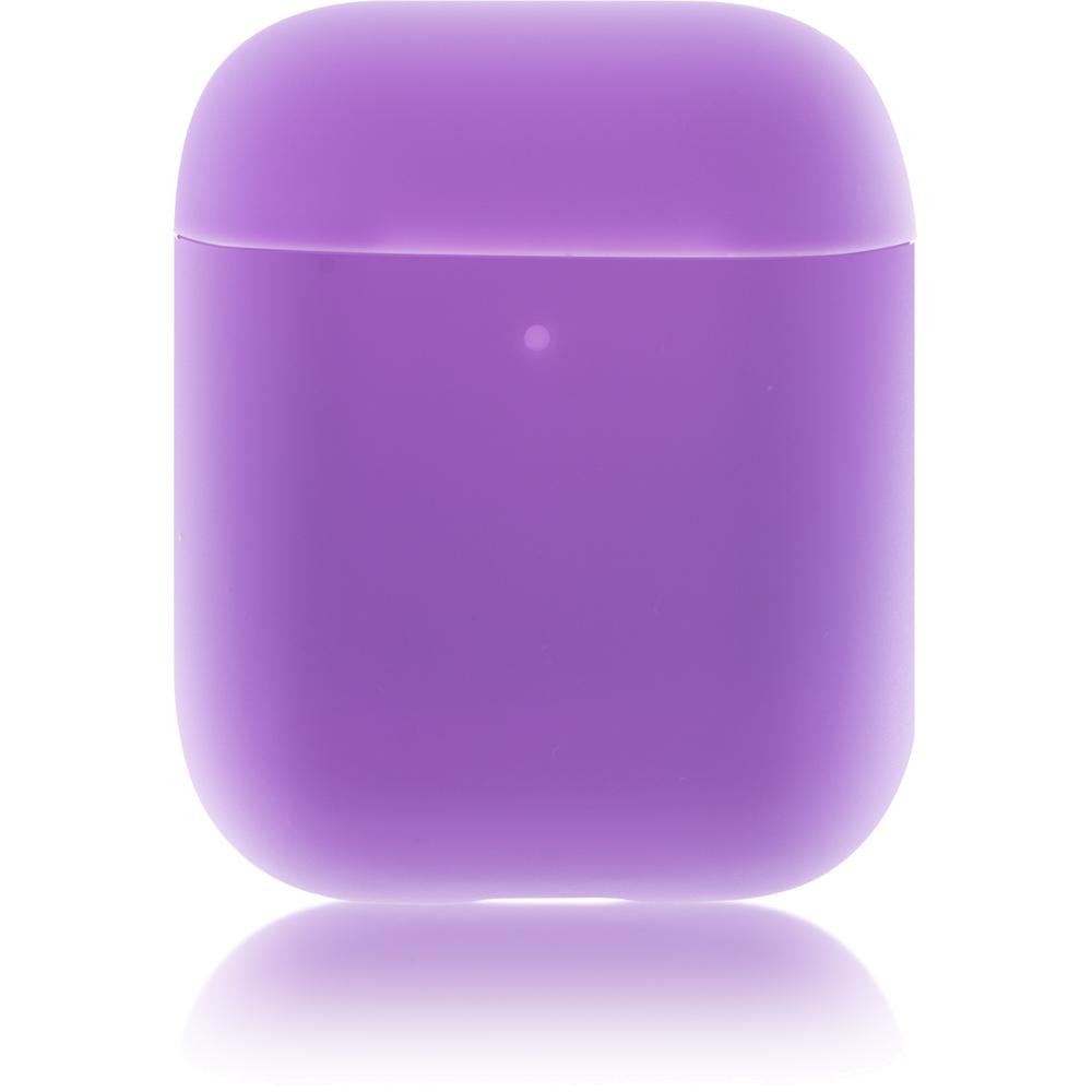 фото Чехол силиконовый brosco для apple airpods 2 фиолетовый