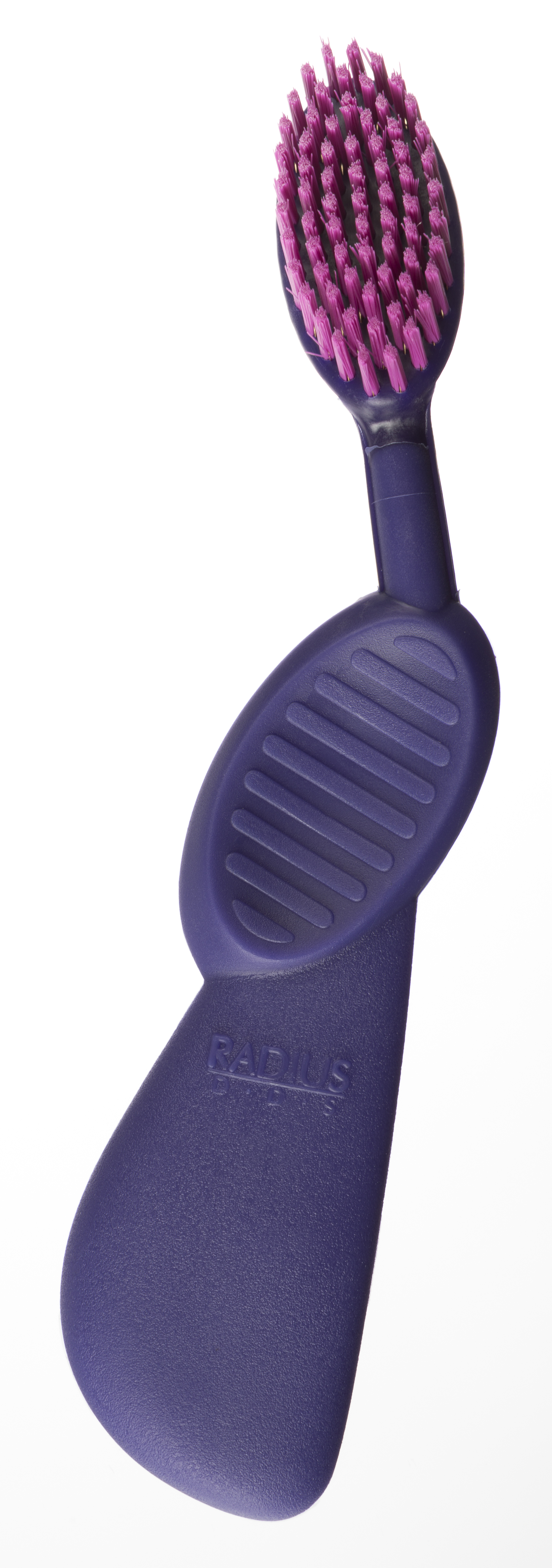 фото Зубная щетка radius для левшей «flex brush» ( фиолетовый/фиолетовый)