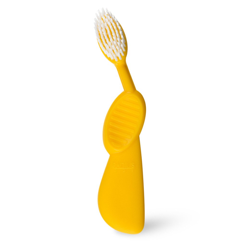 фото Зубная щетка radius для левшей «flex brush» ( желтый)