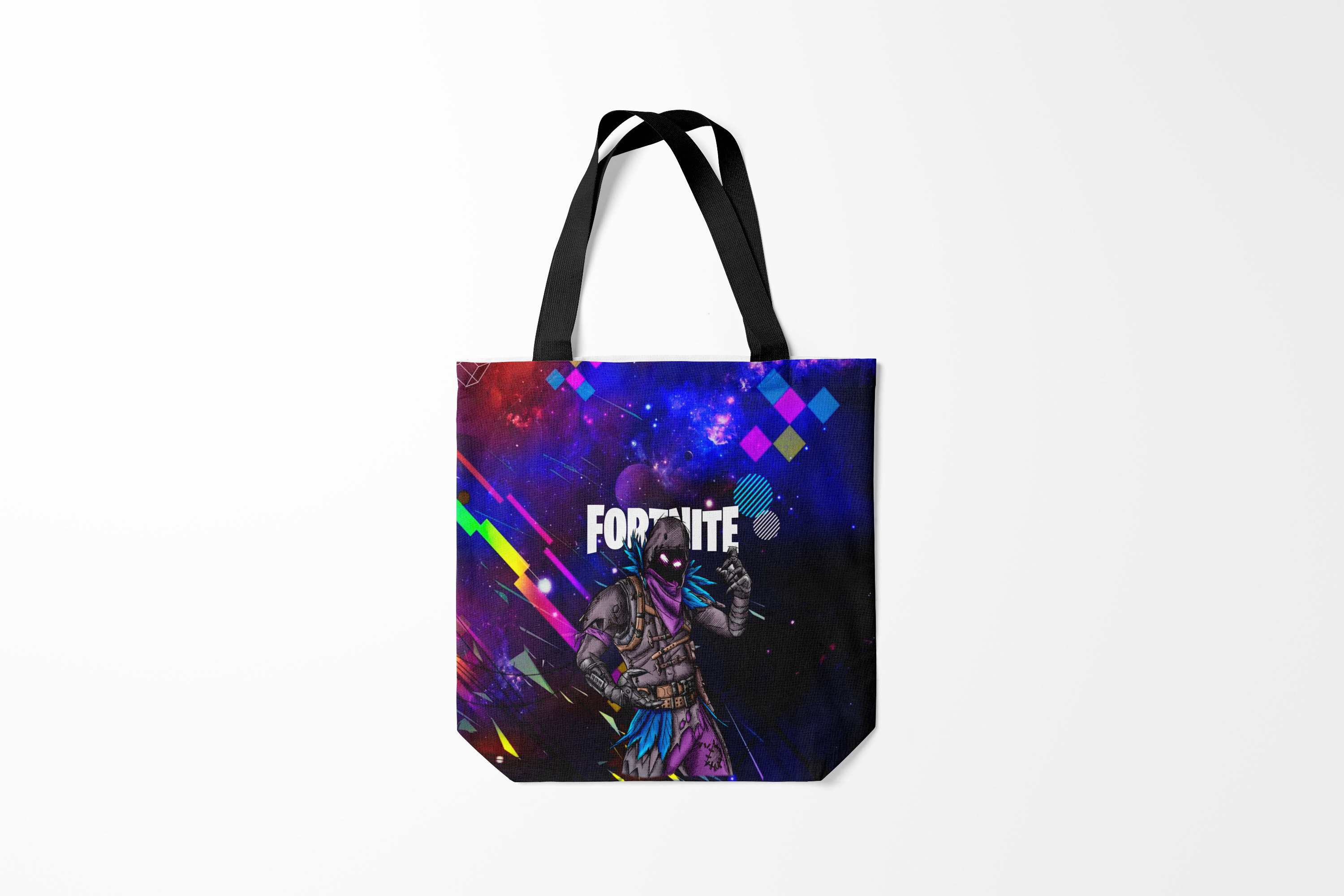 

Сумка шoппер унисекс Burnettie Fortnite x RAVEN, синий, Fortnite x RAVEN
