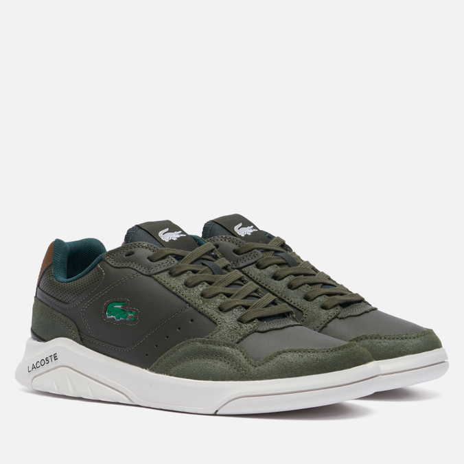 фото Кроссовки мужские lacoste game advance luxe зеленые 43 eu