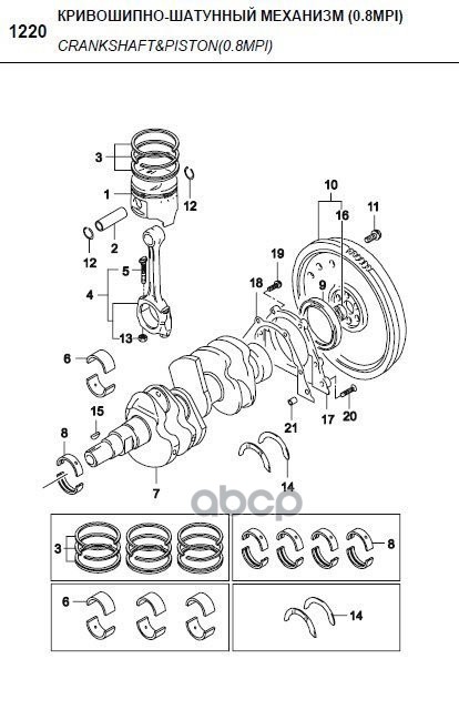 Палец Поршневой General Motors 94580111 GENERAL MOTORS арт 94580111 500₽