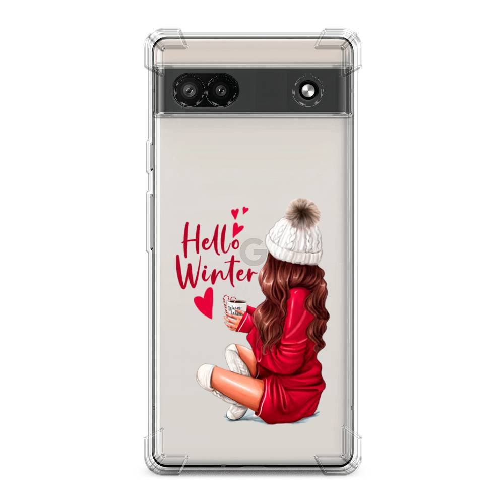 

Чехол Awog на Google Pixel 6A "Hello winter", Красный;коричневый;белый, 271151-1