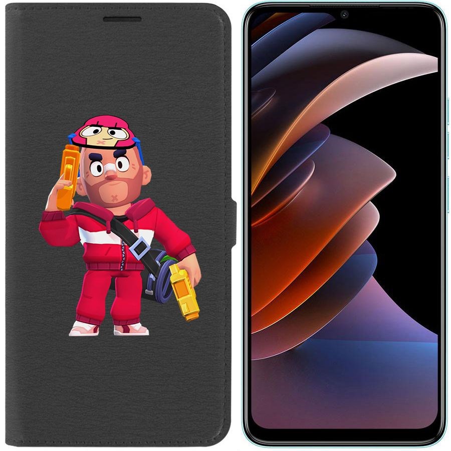 

Чехол-книжка Eco Book для Tecno Spark Go 2023 Brawl Stars-Красавчик Кольт