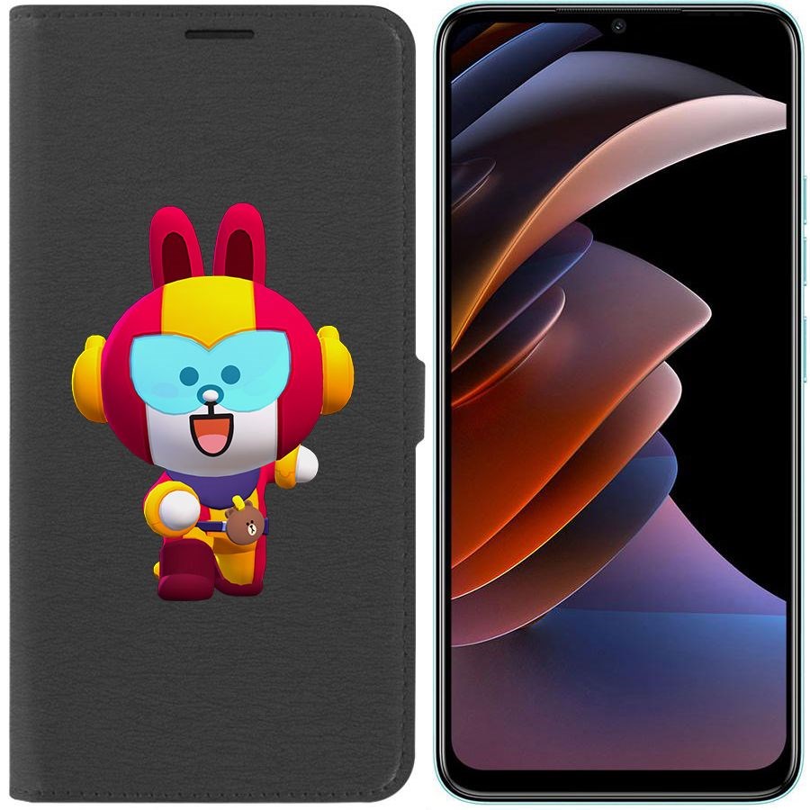 

Чехол-книжка Eco Book для Tecno Spark Go 2023 Brawl Stars-Кони Макс