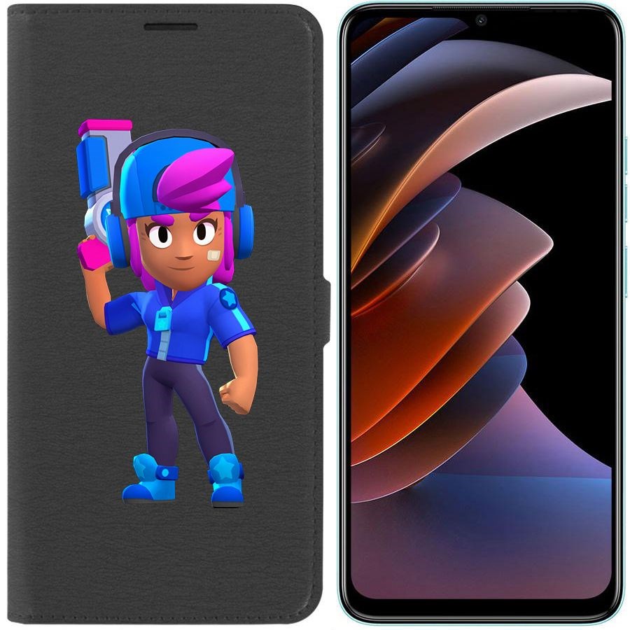 

Чехол-книжка Eco Book для Tecno Spark Go 2023 Brawl Stars-Звёздная Шелли