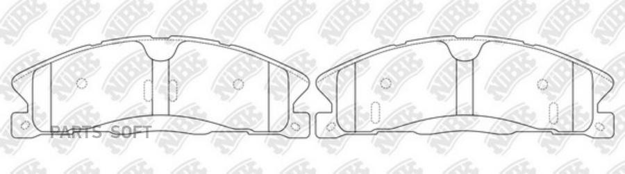 

Тормозные колодки NiBK PN0623