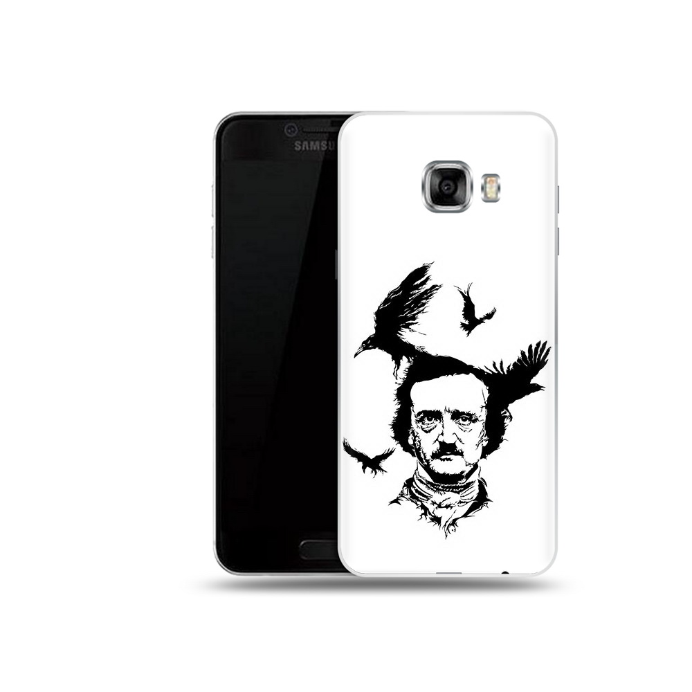 

Чехол MyPads Tocco для Samsung Galaxy C5 (2016) Эдгар Аллан черно белый, Прозрачный, Tocco