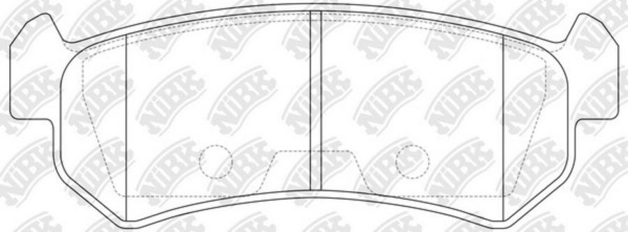 

Тормозные колодки NiBK PN0376